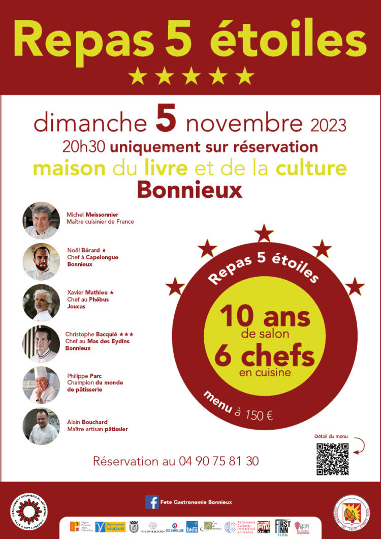 Salon de la Gastronomie de Bonnieux : Les 4 & 5 Novembre 2023